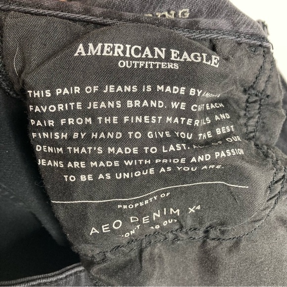 American Eagle Outfitters super low jegging black Gray size 8 - Picture 11 of 11